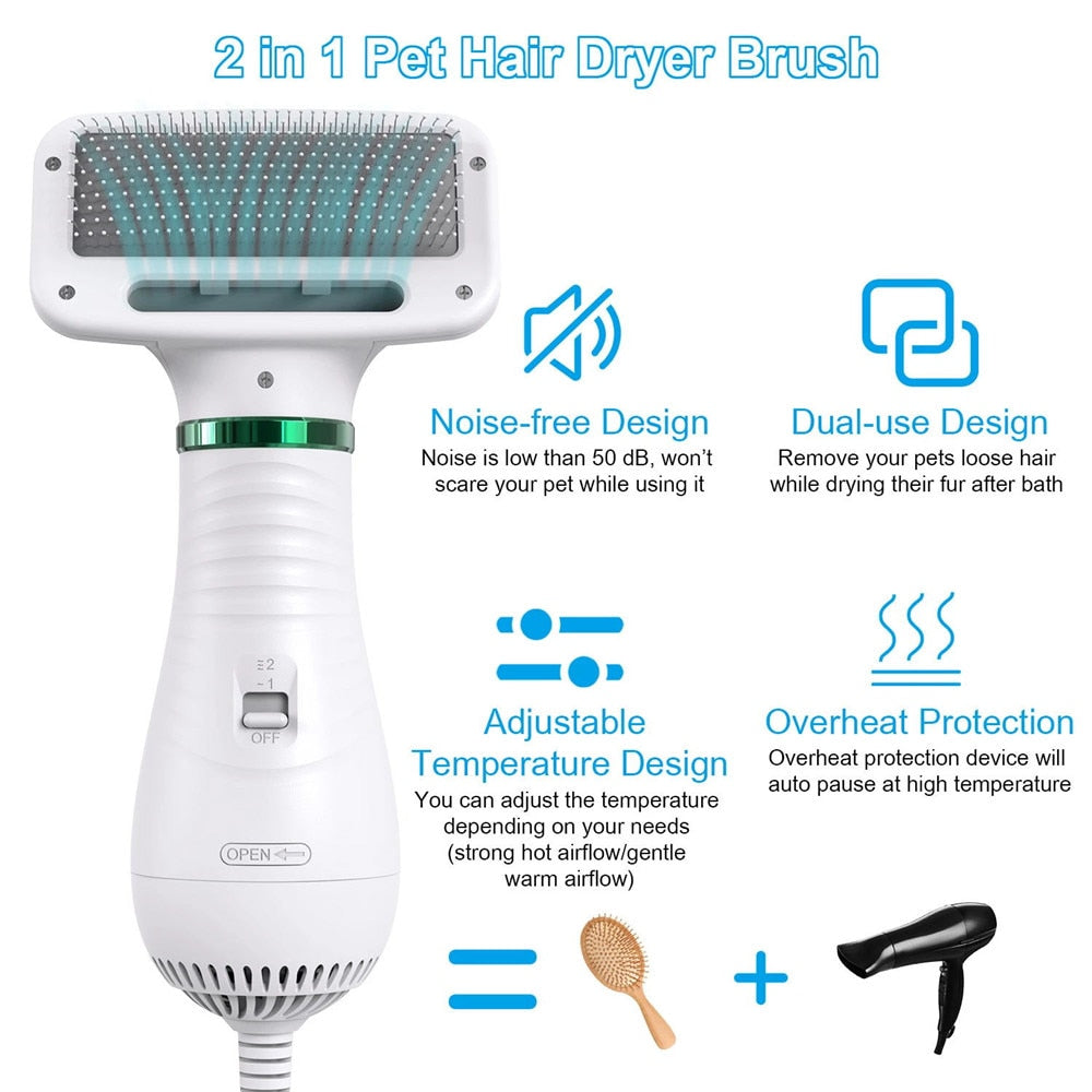 PawYourDay - Portable 2 In 1 Hair Dryer